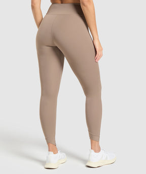 Gymshark Crossover Leggings - Lifestyle Brown