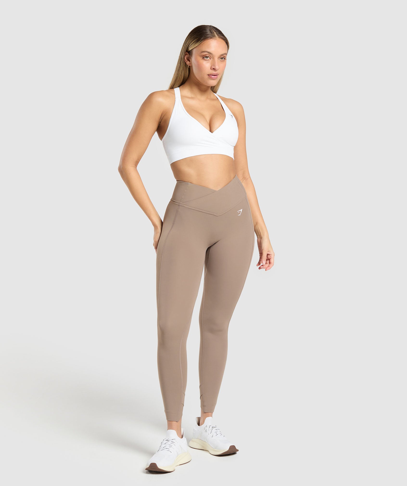 Gymshark Crossover Leggings - Lifestyle Brown
