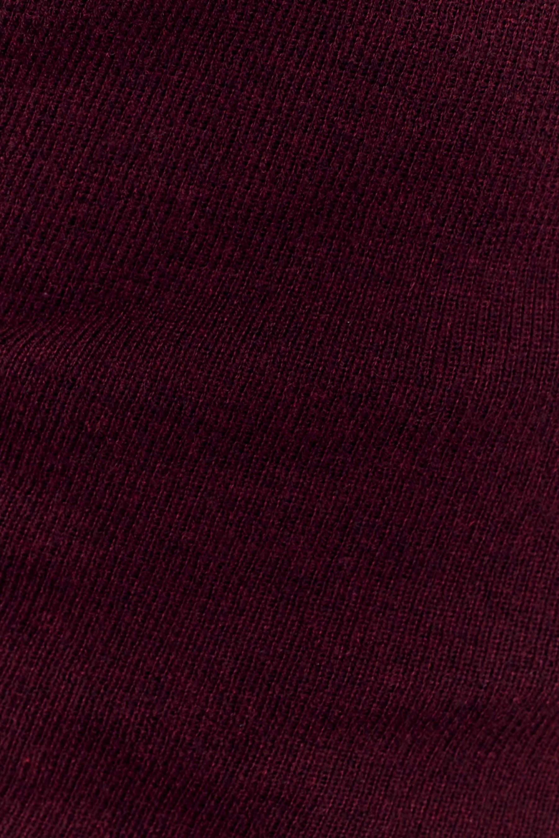 Culver Draped Twist Knit Top - Wine