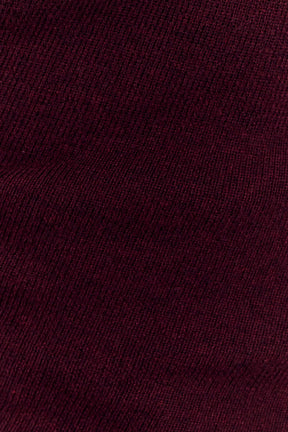 Culver Draped Twist Knit Top - Wine