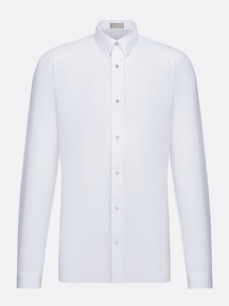 DIOR CD ENGRAVED SNAPS SHIRT WHITE