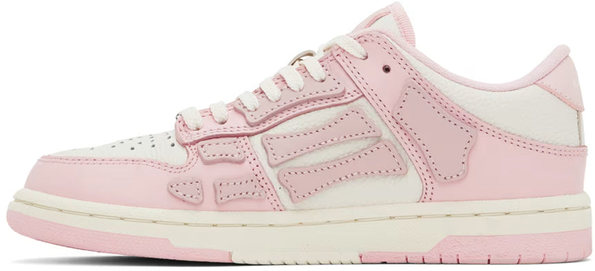 AMIRI Pink & White Skel Top Low Sneakers