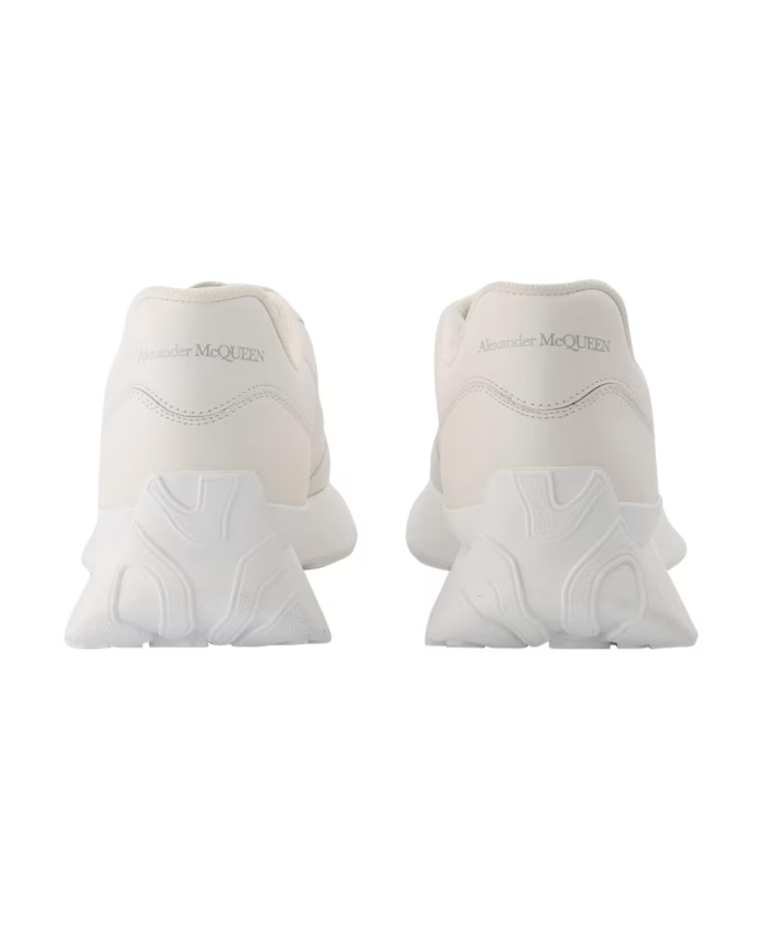 White Leather Man Sneakers Minimalist Design