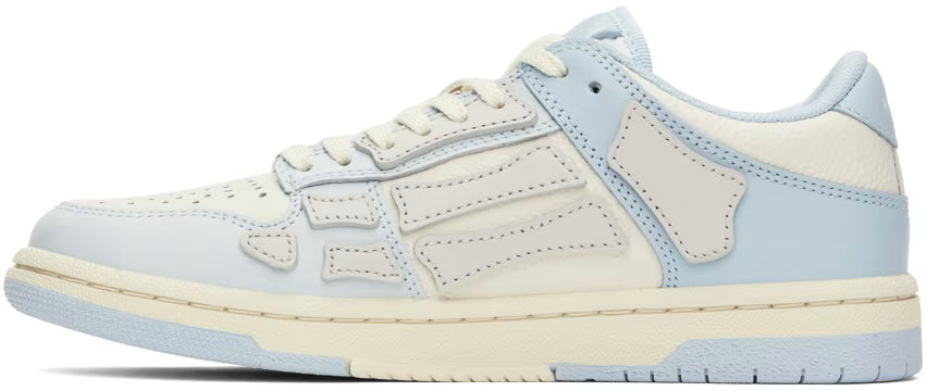 AMIRI Blue & White Two-Tone Skel Top Low Sneakers