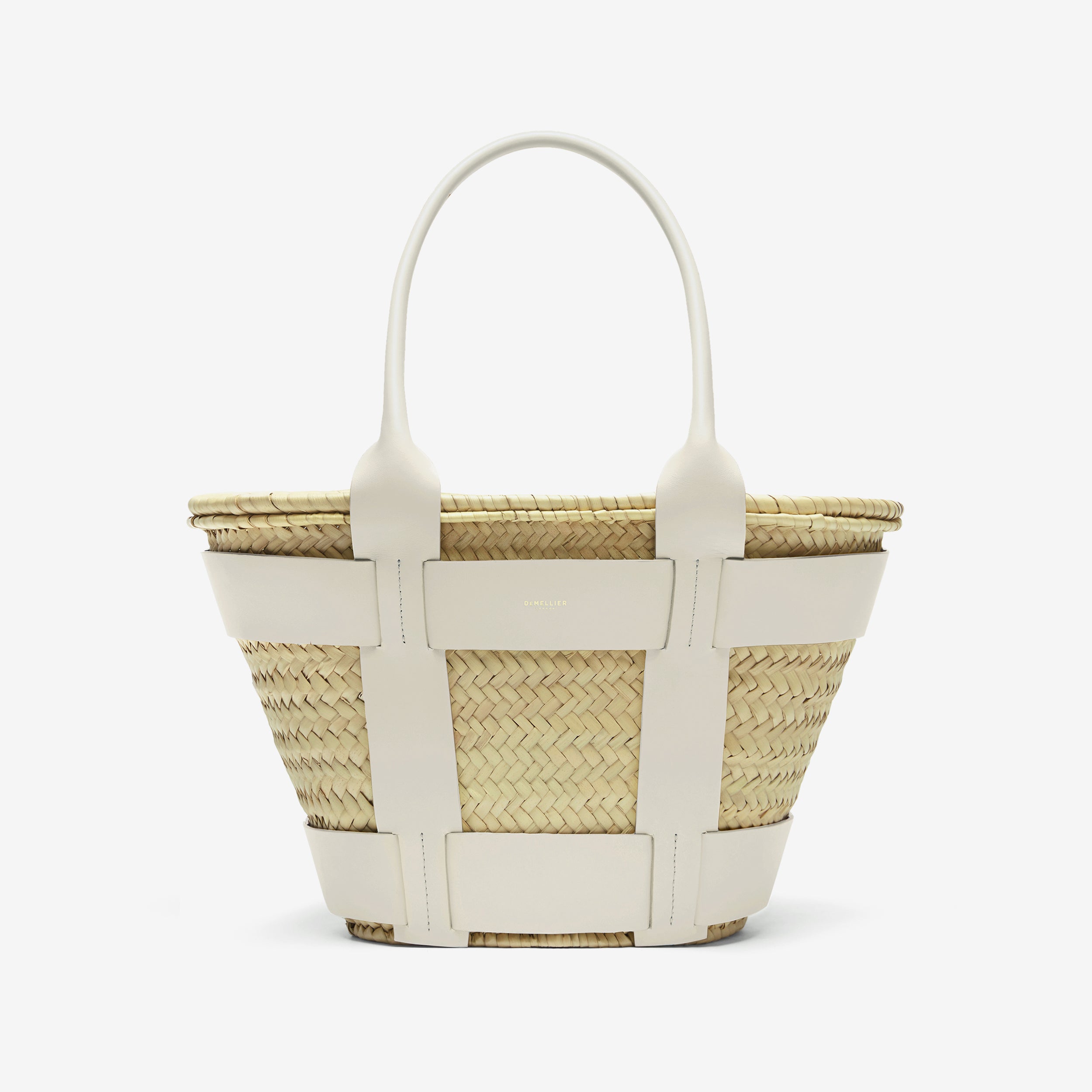 DeMellier The Santorini natural basket off-white smooth