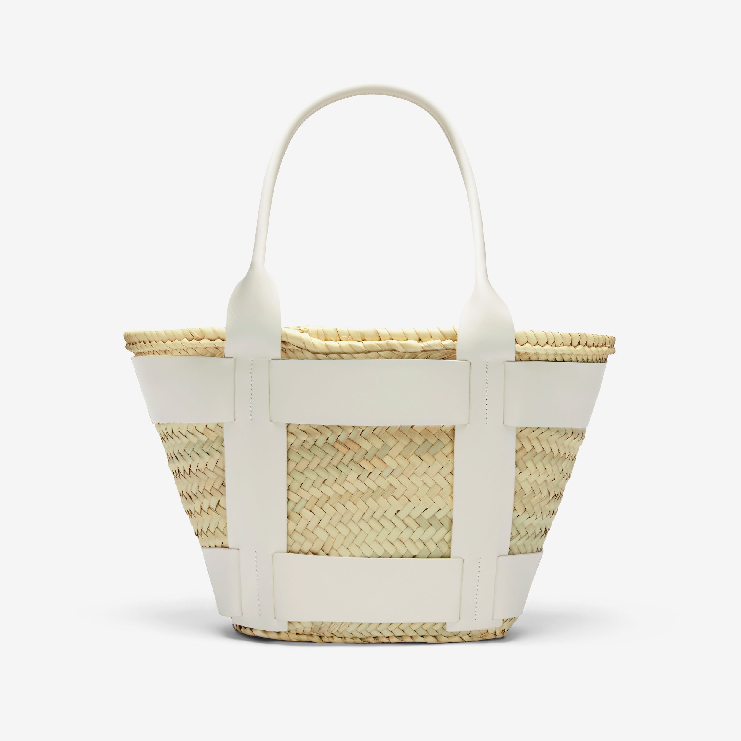 DeMellier The Santorini natural basket off-white smooth