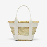 DeMellier The Santorini natural basket off-white smooth