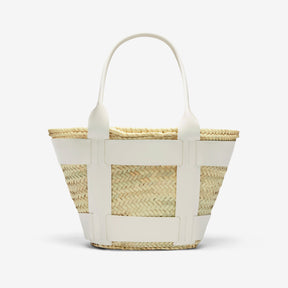 DeMellier The Santorini natural basket off-white smooth