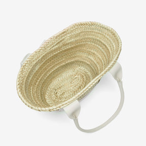 DeMellier The Santorini natural basket off-white smooth