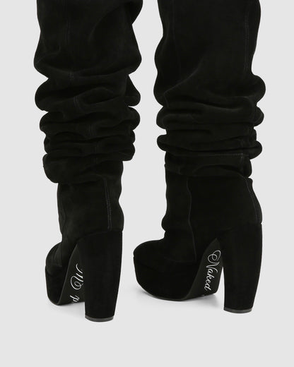 Dallas Black Suede
