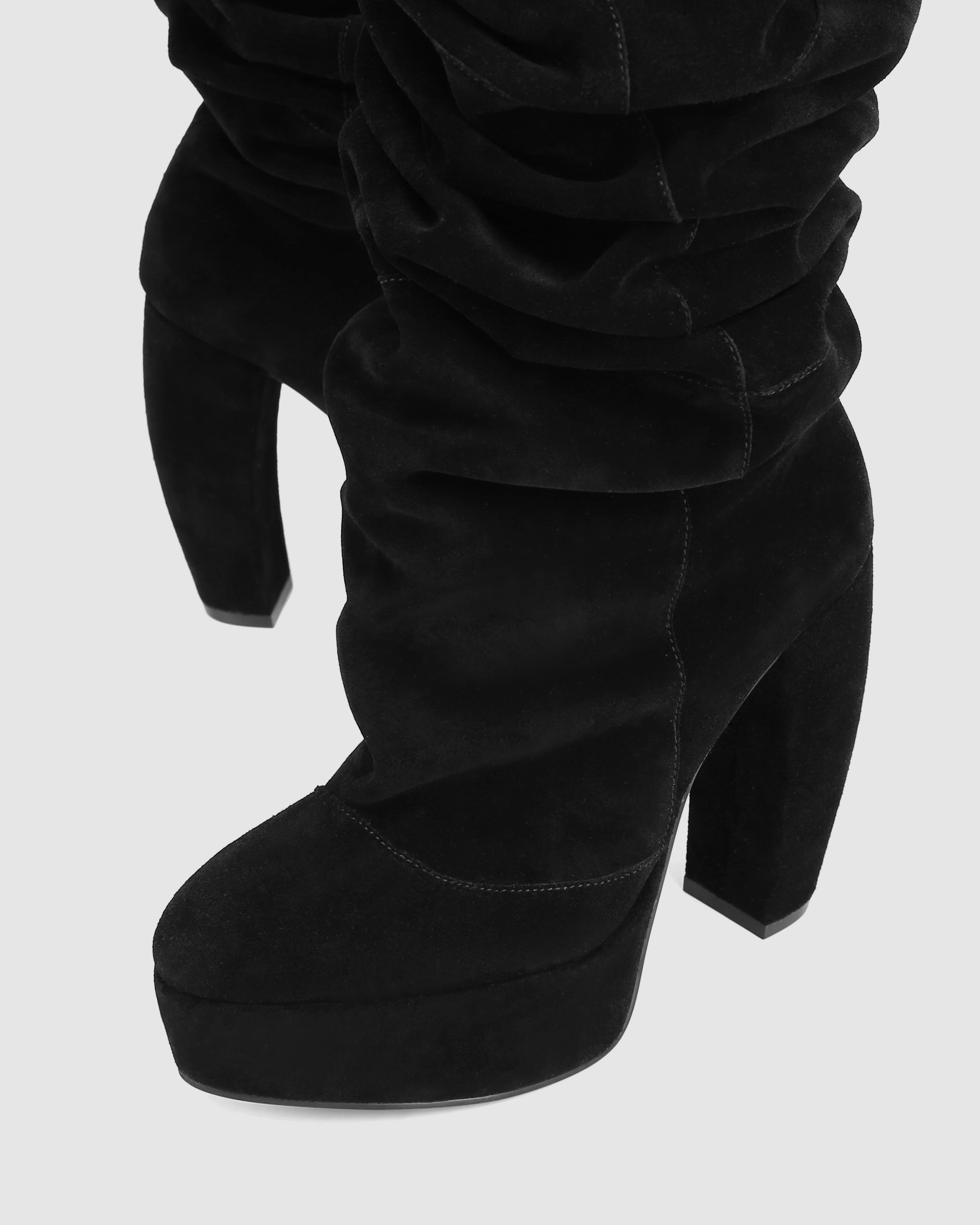 Dallas Black Suede