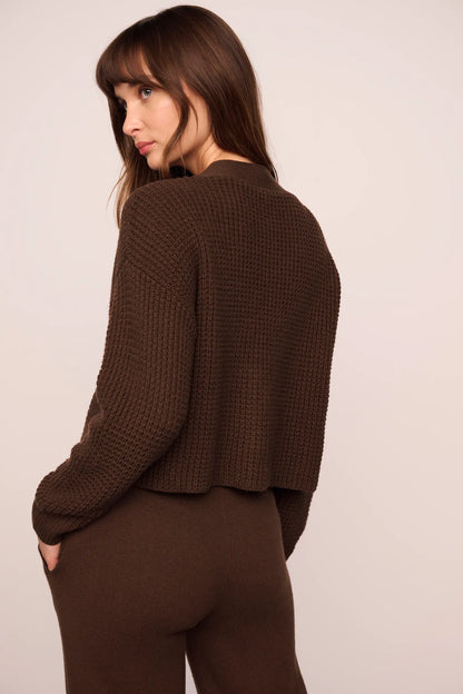 Recycled Sweater Cropped Cardigan