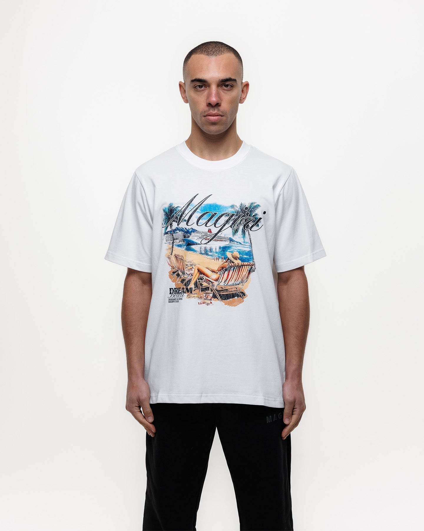 Magiri Dream Beach Printed T-Shirt in White