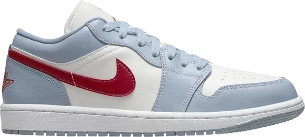 Nike Air Jordan 1 Low 'Blue Whisper Dune Red' - Size: UK 4 Sneakers | Shop From The Mirage