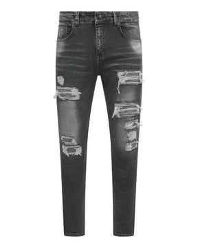 Magiri Nanterre Distressed Ripped Jeans in Grey