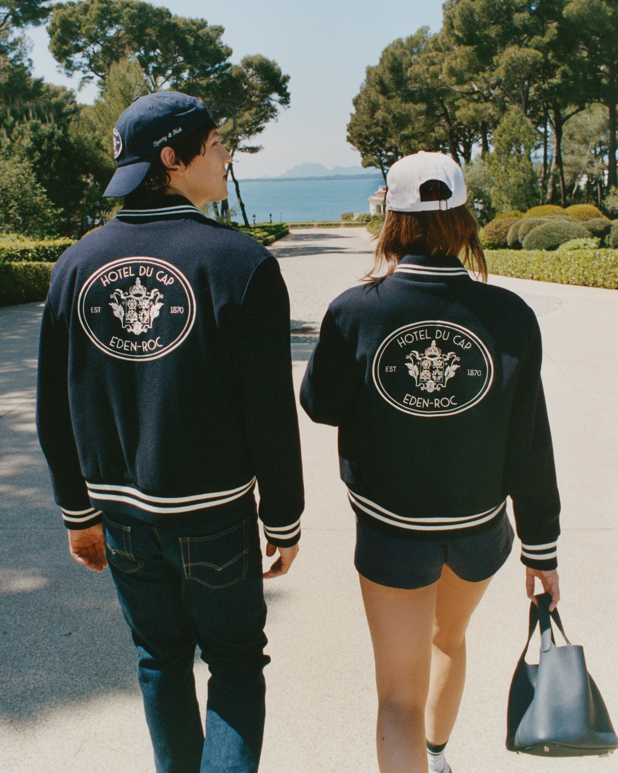 Eden Crest Varsity Jacket Women - Navy/White