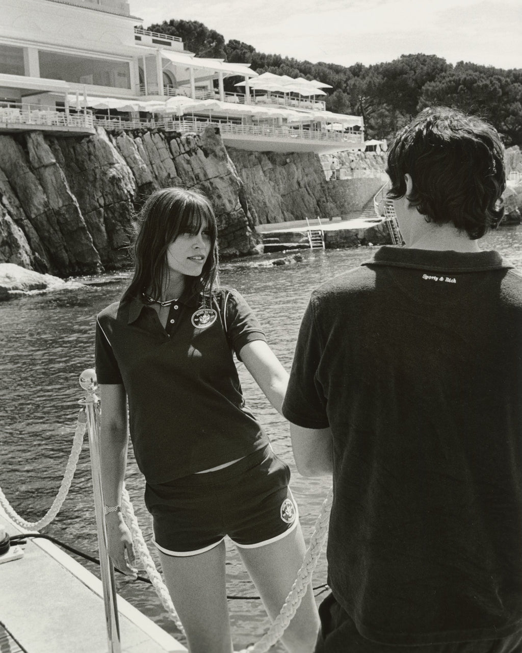 Eden Crest Embroidered Pique Short - Navy/White