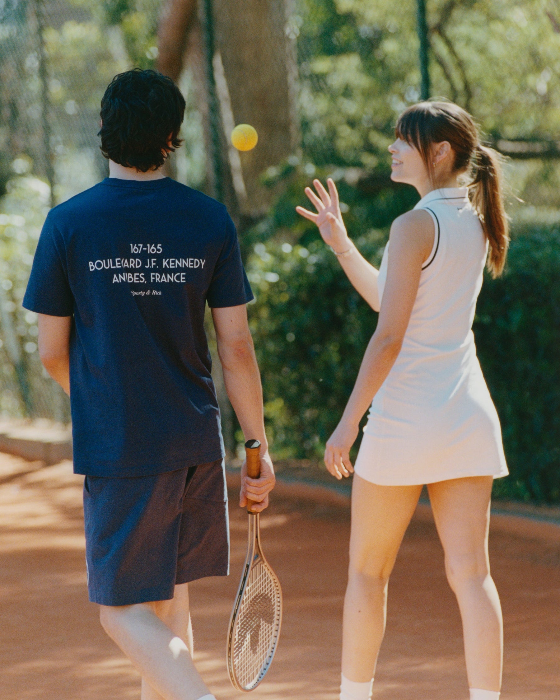 Eden Crest Pique Polo Dress - White/Navy