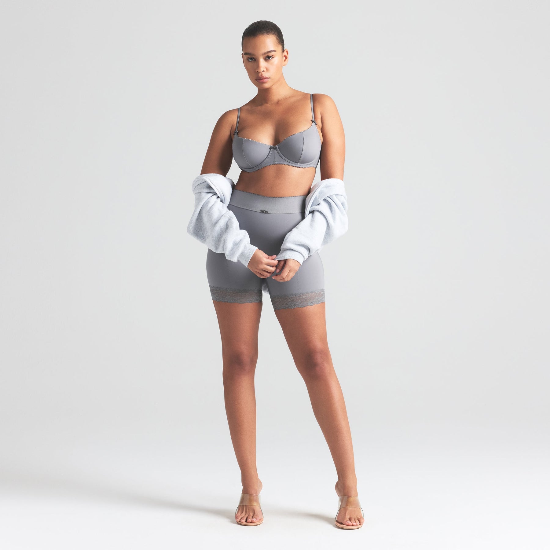VINTAGE SHAPEWEAR UNLINED DEMI BRA | SHADOW