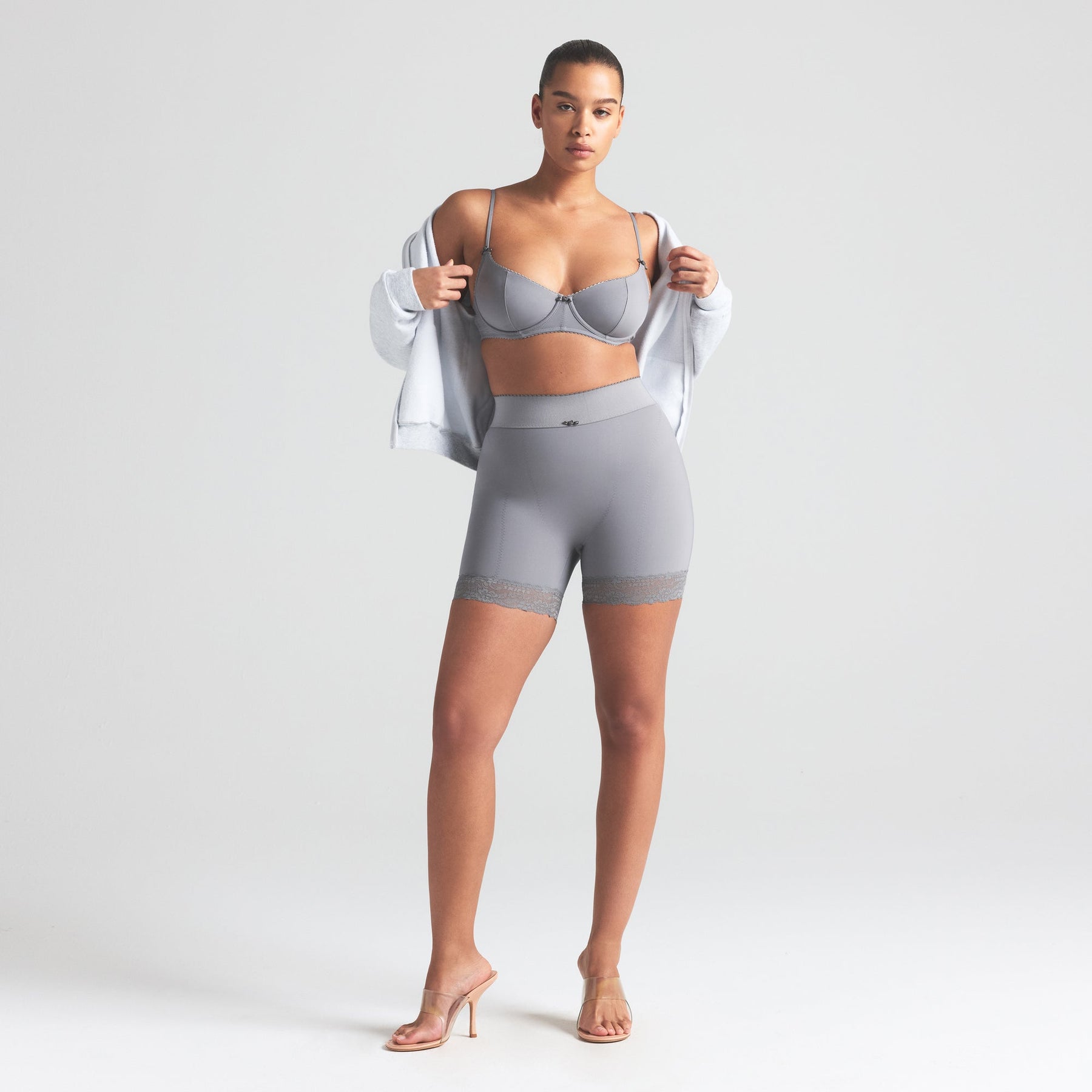 VINTAGE SHAPEWEAR UNLINED DEMI BRA | SHADOW