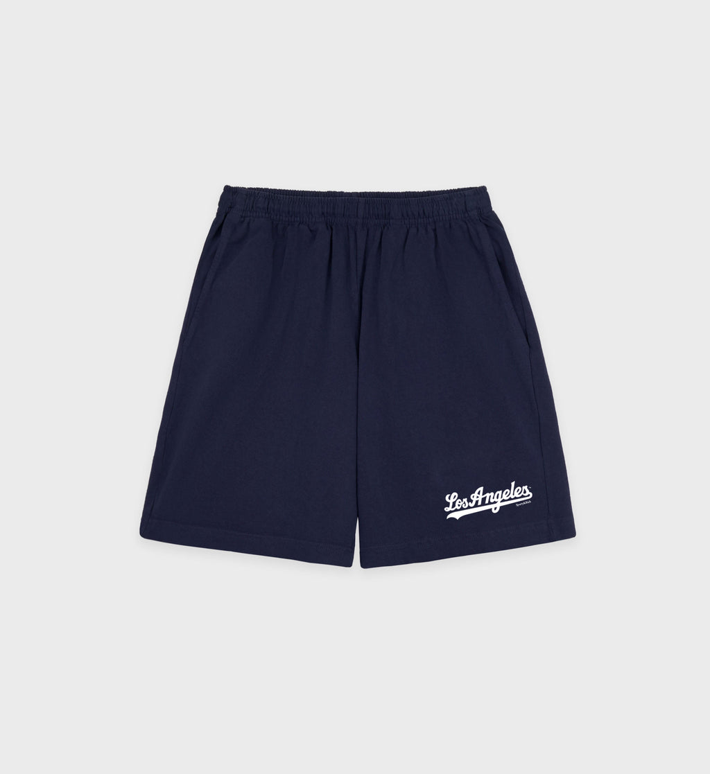 Dodgers Gym Short - Navy/White