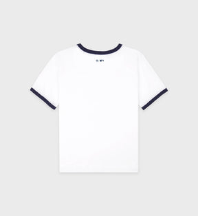 Dodgers Ringer Tee - White/Navy