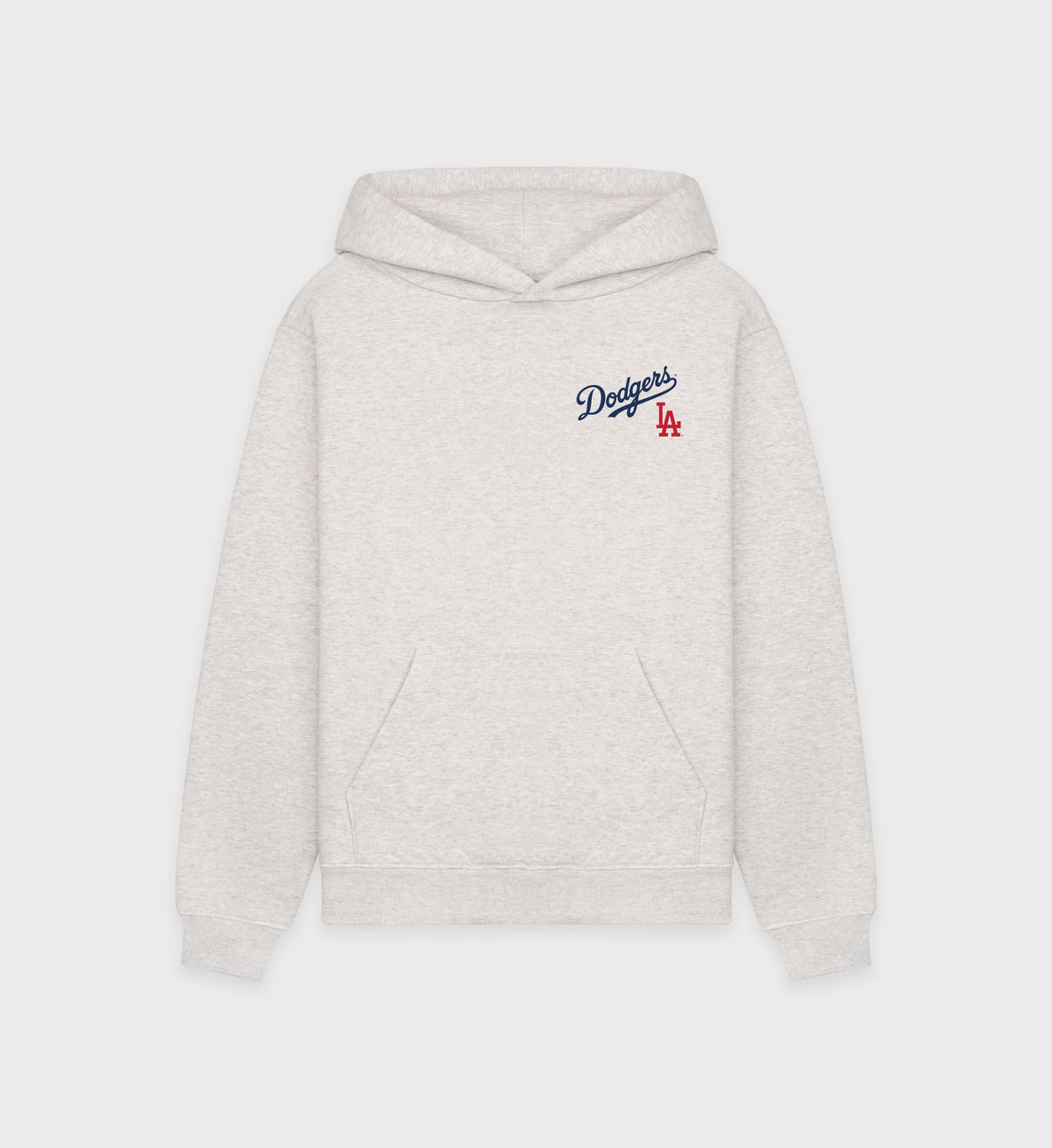 Dodgers Serif Hoodie - Heather Gray/Navy