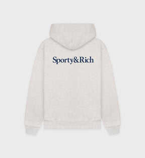 Dodgers Serif Hoodie - Heather Gray/Navy
