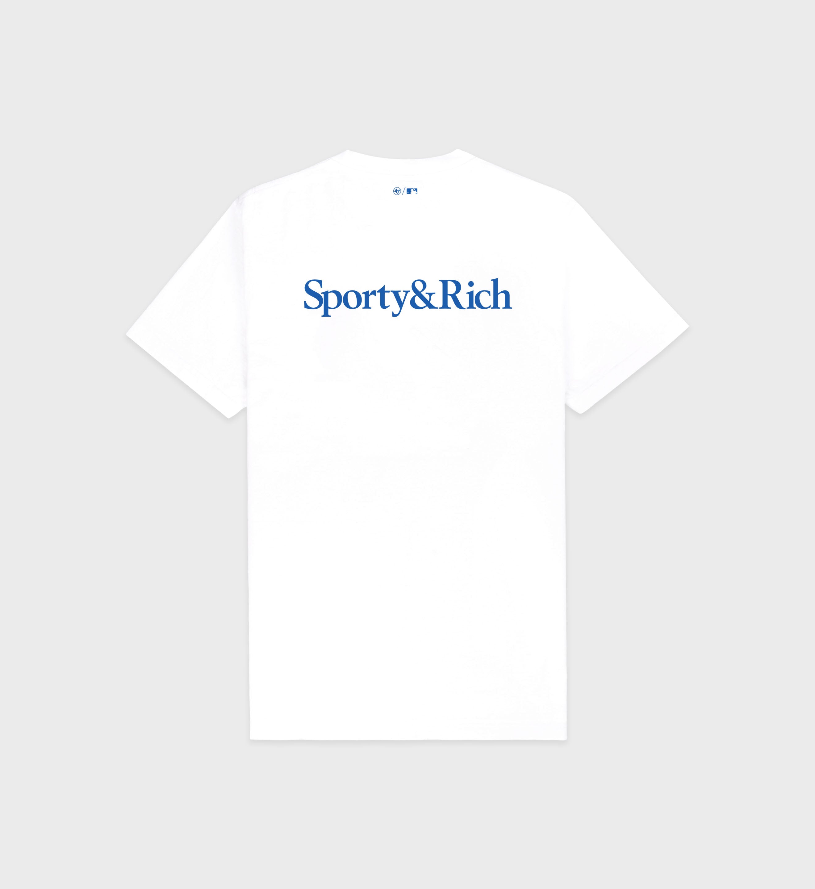 Dodgers Serif T-Shirt - White/Team Blue