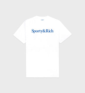 Dodgers Serif T-Shirt - White/Team Blue