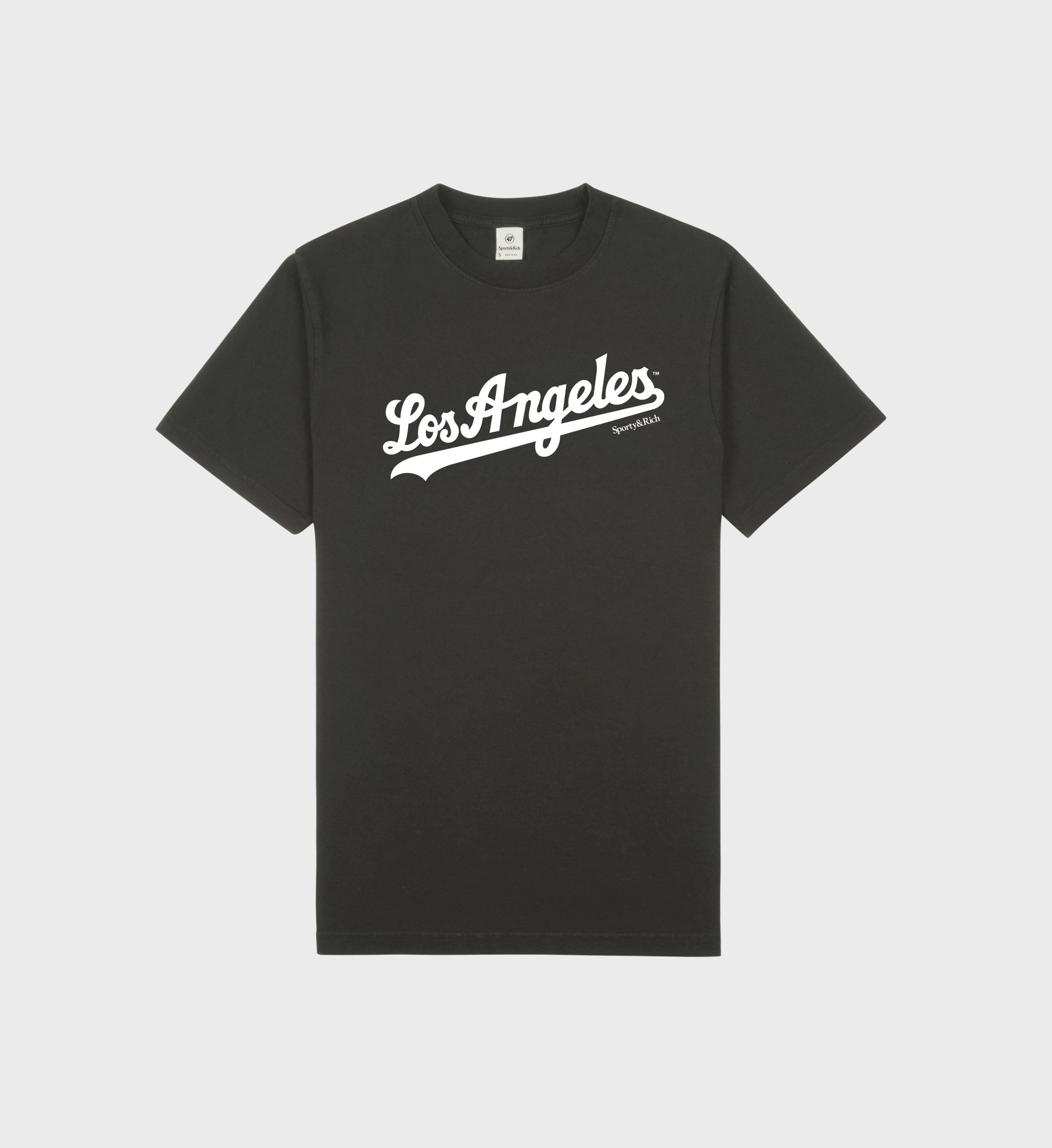 Dodgers T-Shirt - Faded Black/White