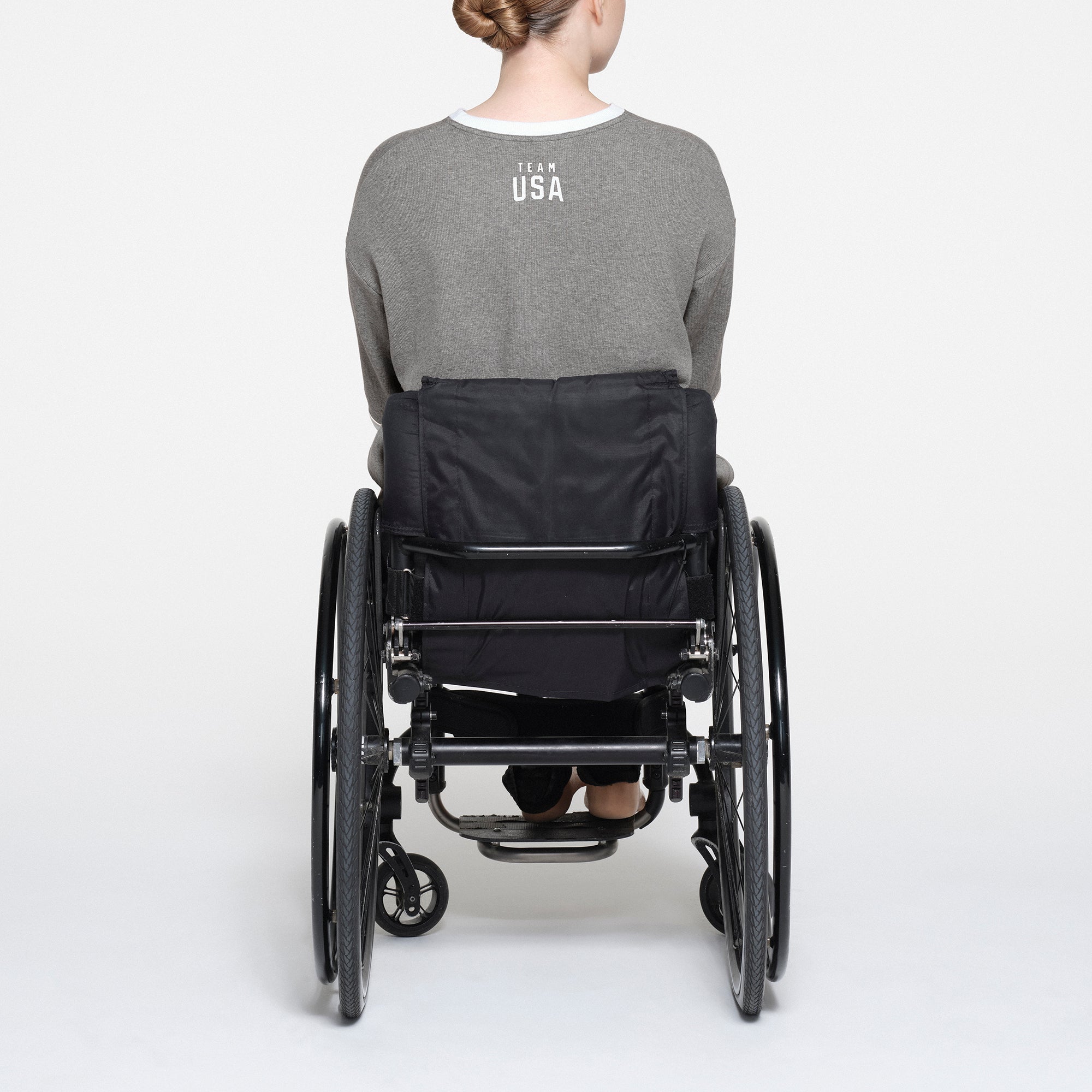 SKIMS FOR TEAM USA COTTON RIB PARALYMPIC T-SHIRT MINI DRESS | HEATHER GREY