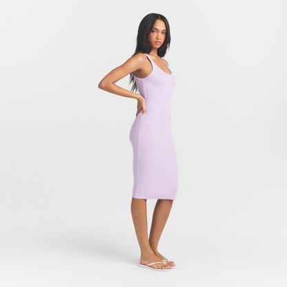 Cotton Rib Tank Midi Dress