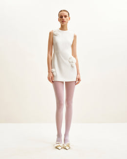 Blooming Beauty Evening Dress - White
