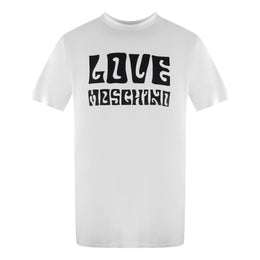 Love Moschino Logo White T-Shirt