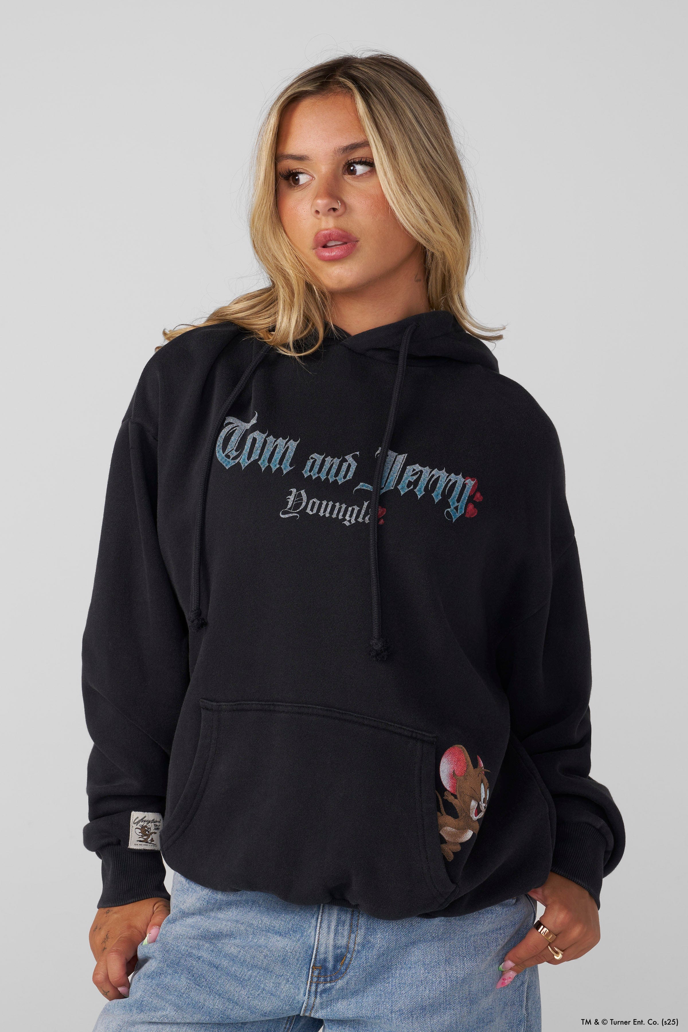 W528 Tom & Jerry Oversized Hoodie