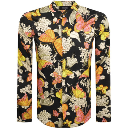 DSQUARED2 Butterfly Long Sleeve Shirt Brown