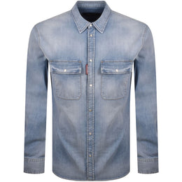 DSQUARED2 Canadian Vintage Shirt Blue