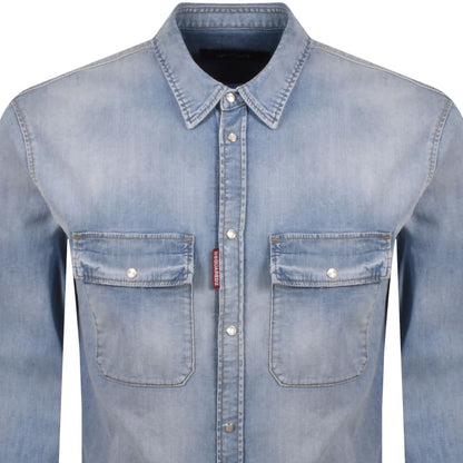 DSQUARED2 Canadian Vintage Shirt Blue