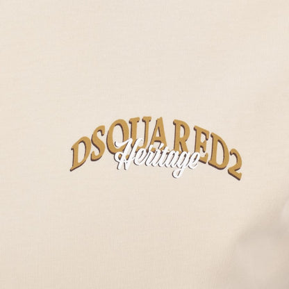 DSQUARED2 Cool Fit Logo T Shirt Beige