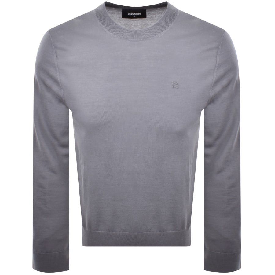 DSQUARED2 Crew Neck Knit Jumper Grey