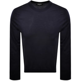DSQUARED2 Crew Neck Knit Jumper Navy