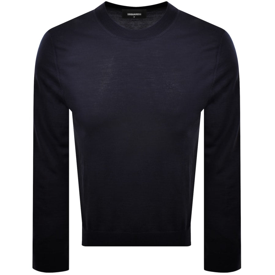 DSQUARED2 Crew Neck Knit Jumper Navy