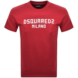 DSQUARED2 Logo Cool Fit T Shirt Red