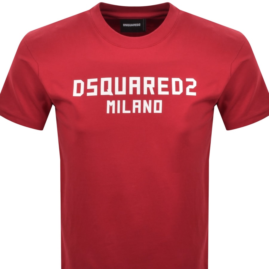 DSQUARED2 Logo Cool Fit T Shirt Red