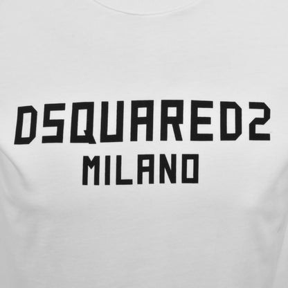 DSQUARED2 Logo Cool Fit T Shirt White