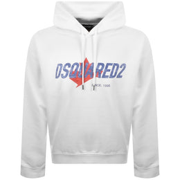 DSQUARED2 Logo Hoodie White