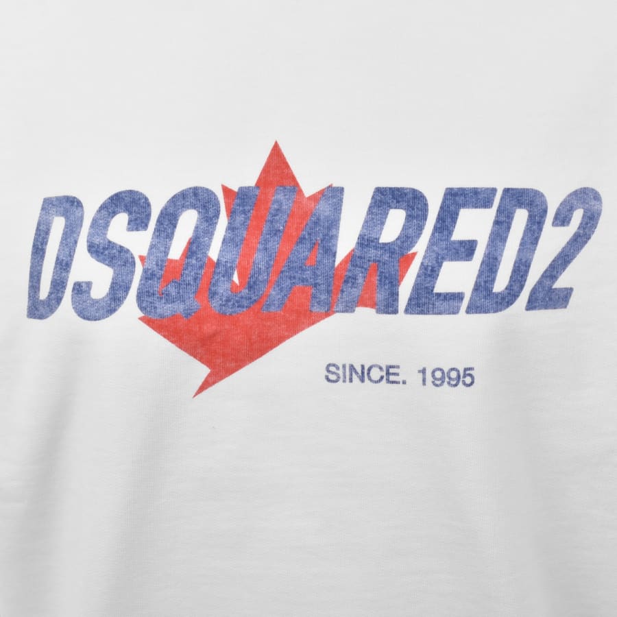 DSQUARED2 Logo Hoodie White