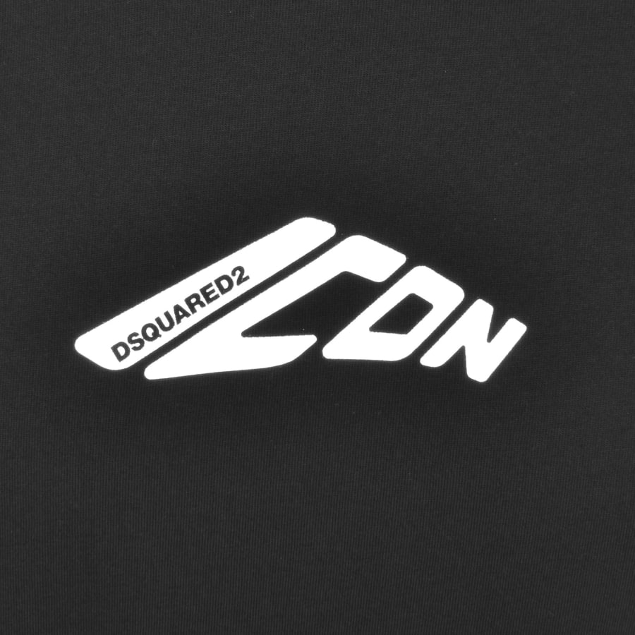 DSQUARED2 Logo Long Sleeve T Shirt Black