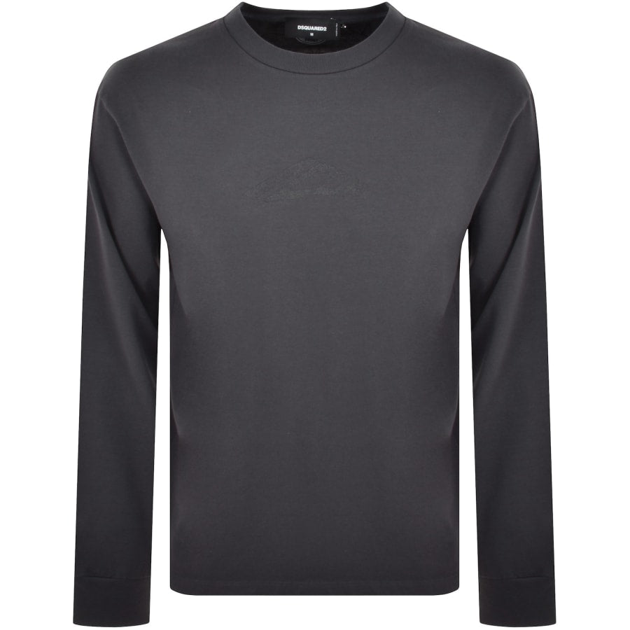 DSQUARED2 Logo Long Sleeve T Shirt Grey